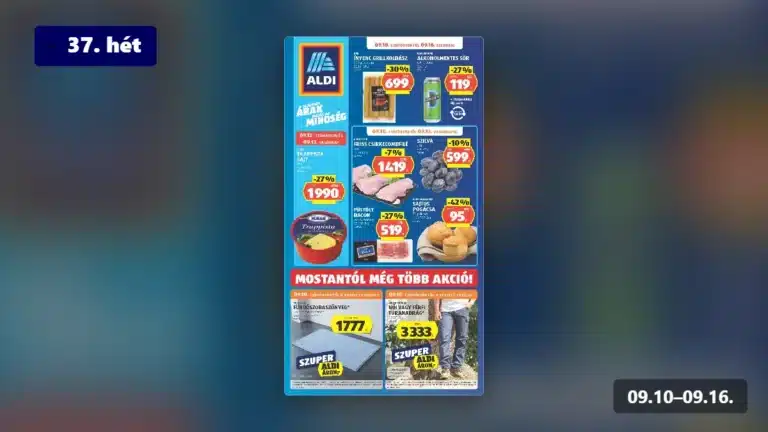 aldi akciós újság 2026 37 hét