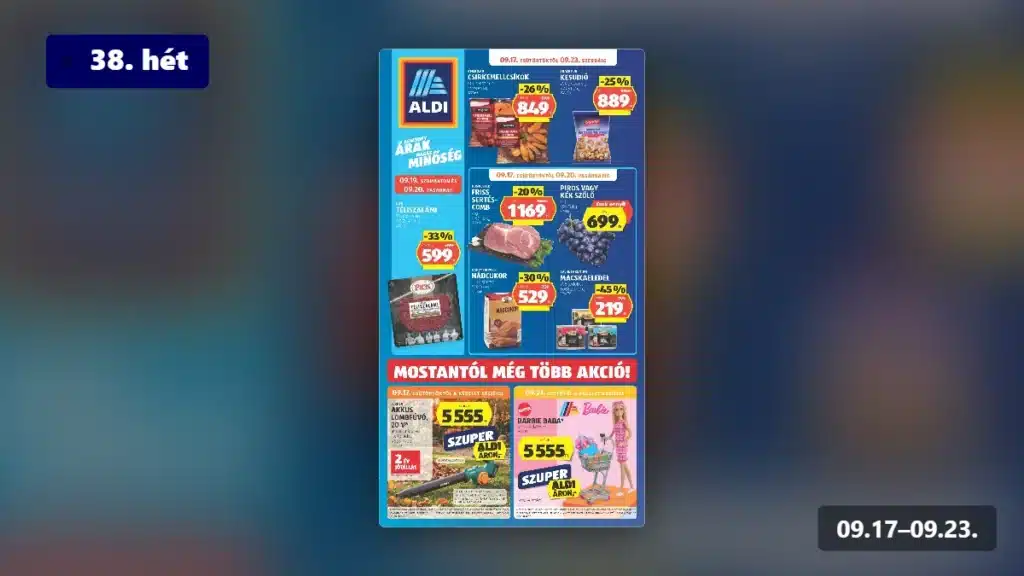 aldi akciós újság 2026 38 hét