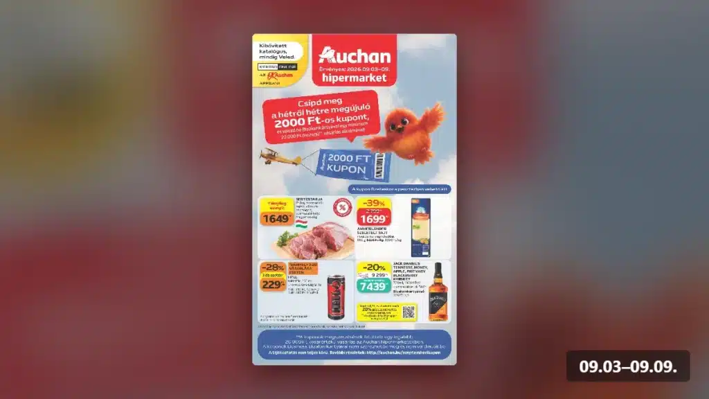 auchan hipermarket akciós újság 2026 36 hét