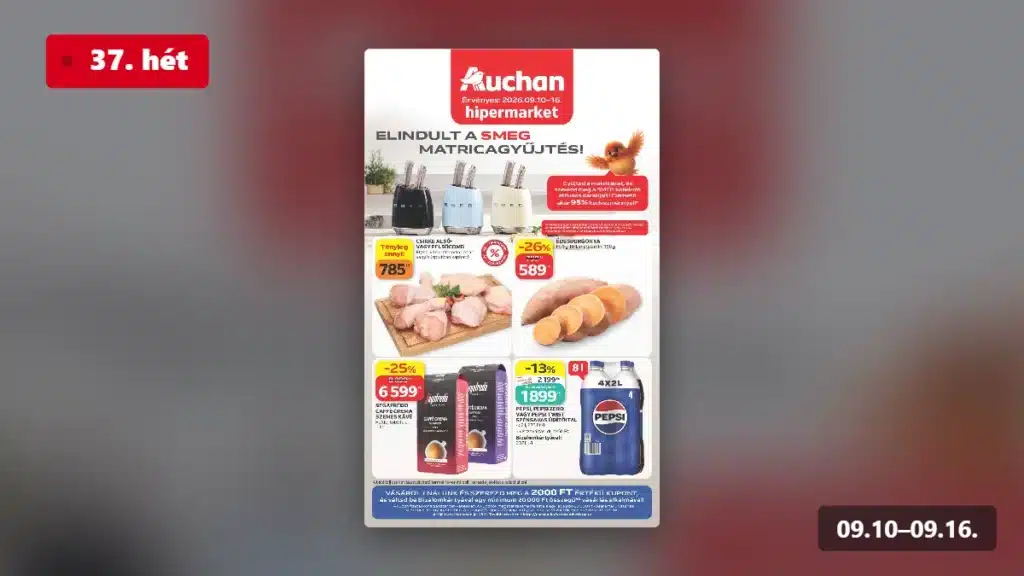 auchan hipermarket akciós újság 2026 37 hét