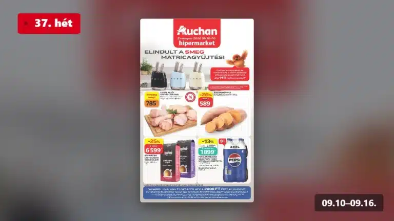 auchan hipermarket akciós újság 2026 37 hét