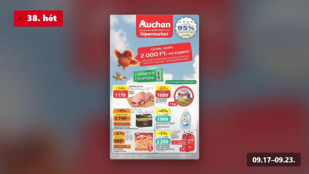 auchan hipermarket akciós újság 2026 38 hét