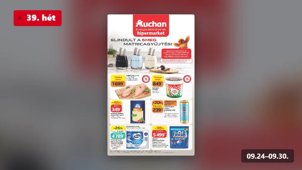 auchan hipermarket akciós újság 2026 39 hét