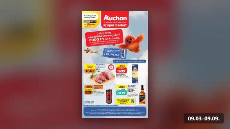auchan szupermarket akciós újság 2026 36 hét