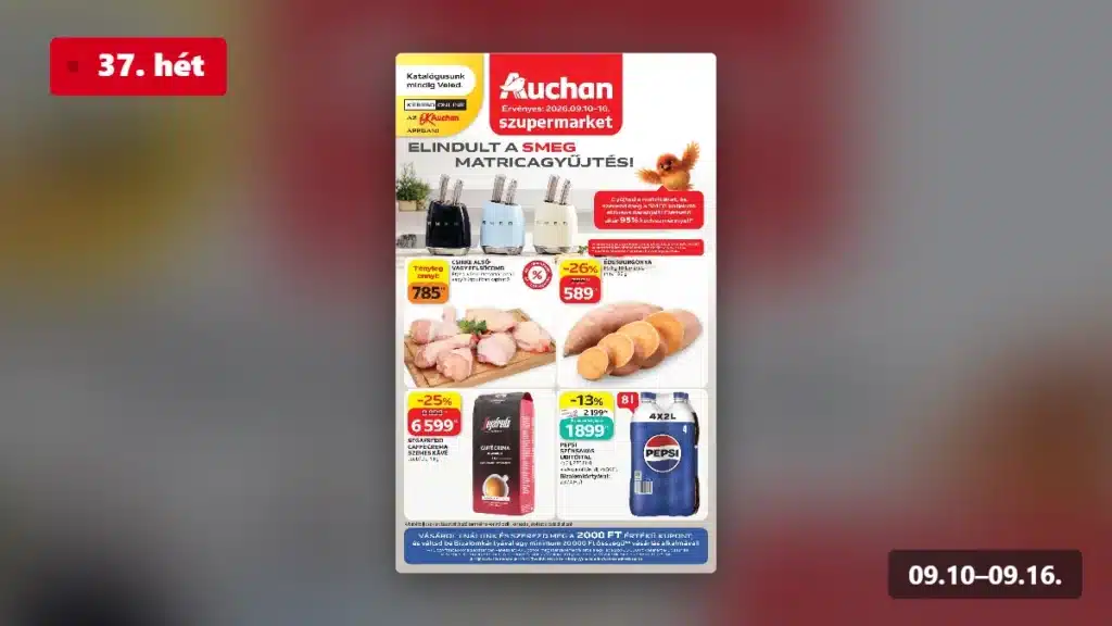 auchan szupermarket akciós újság 2026 37 hét