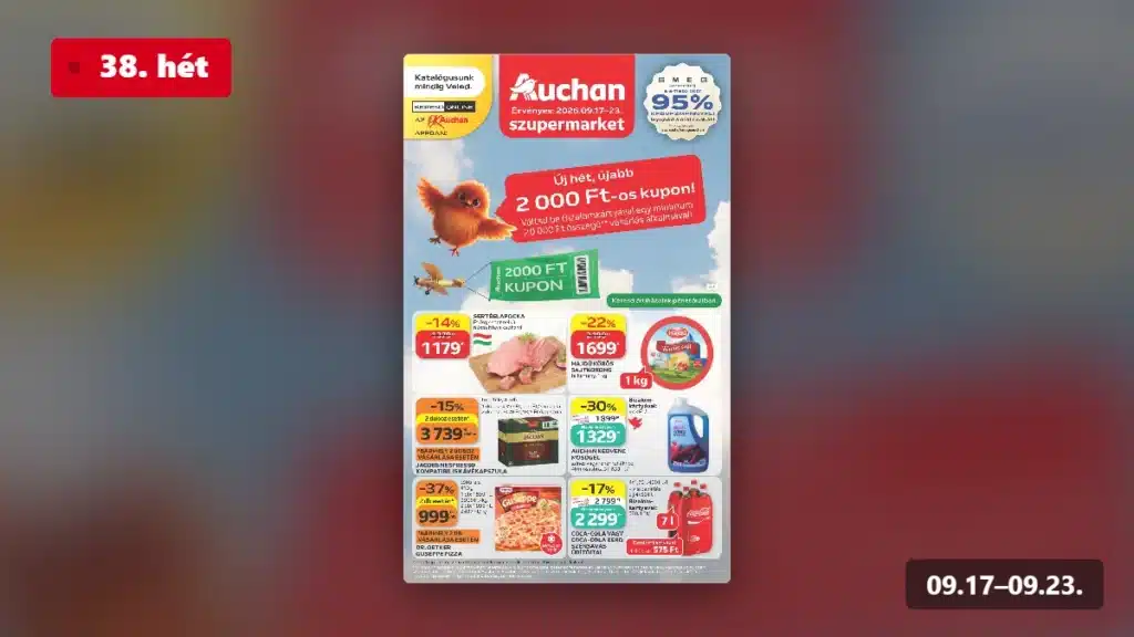 auchan szupermarket akciós újság 2026 38 hét