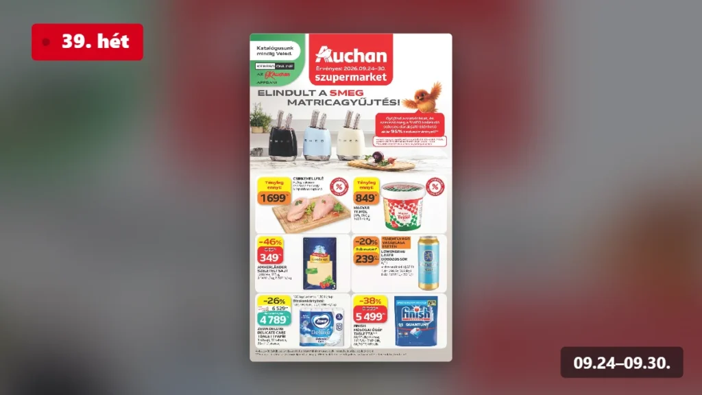 auchan szupermarket akciós újság 2026 39 hét