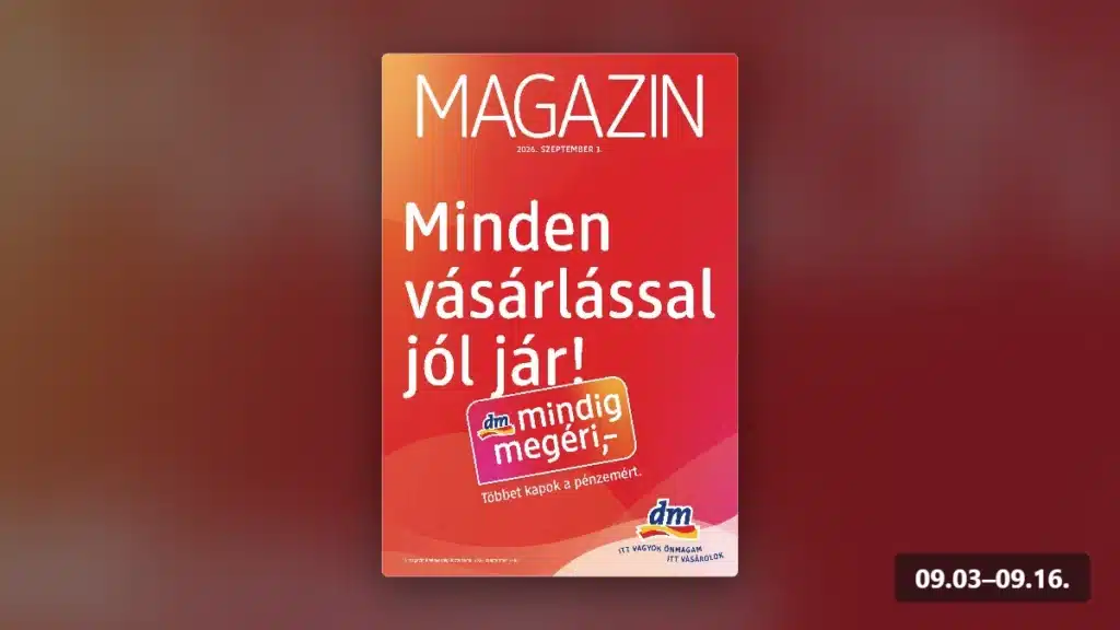 dm akciós újság 2026 09 03