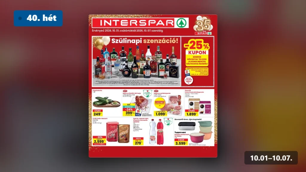 interspar akciós újság 2026 40 hét
