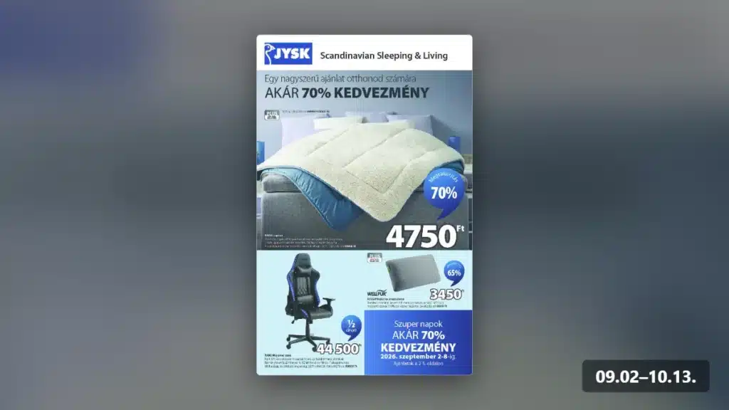 jysk akciós újság 2026 09 02