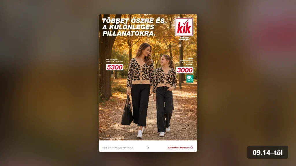 kik akciós újság 2026 09. 14