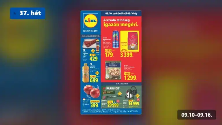 lidl akciós újság 2026 37 hét