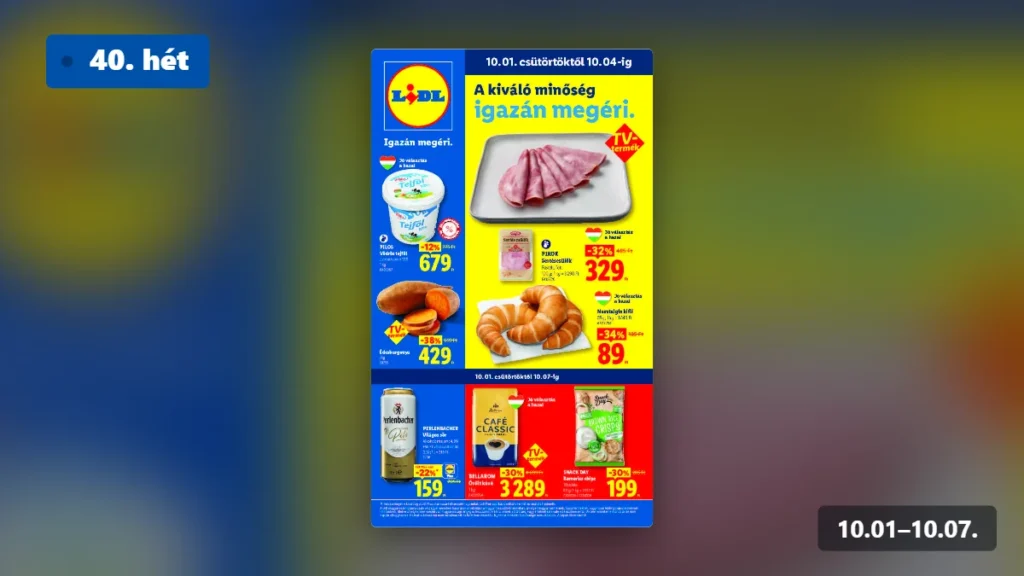lidl akciós újság 2026 40 hét