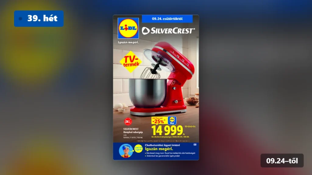 lidl nonfood akciós újság 2026 39 hét