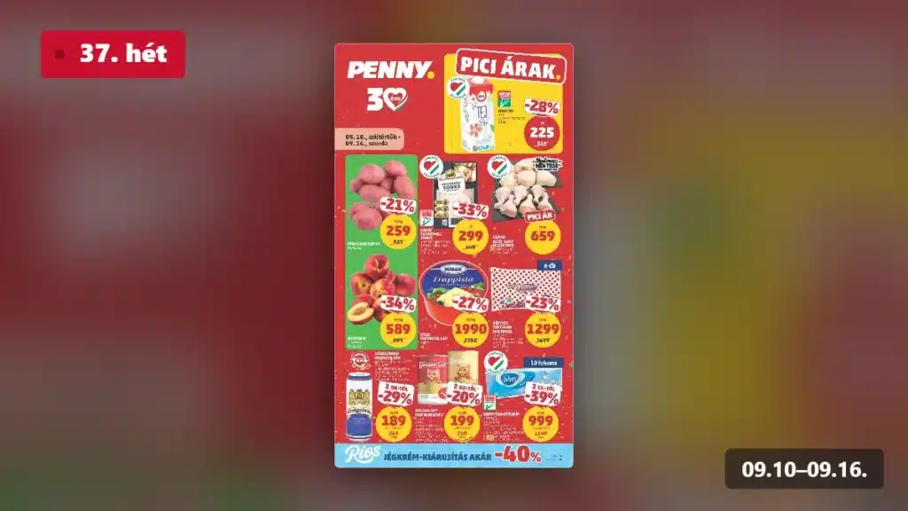 penny akciós újság 2026 37 hét