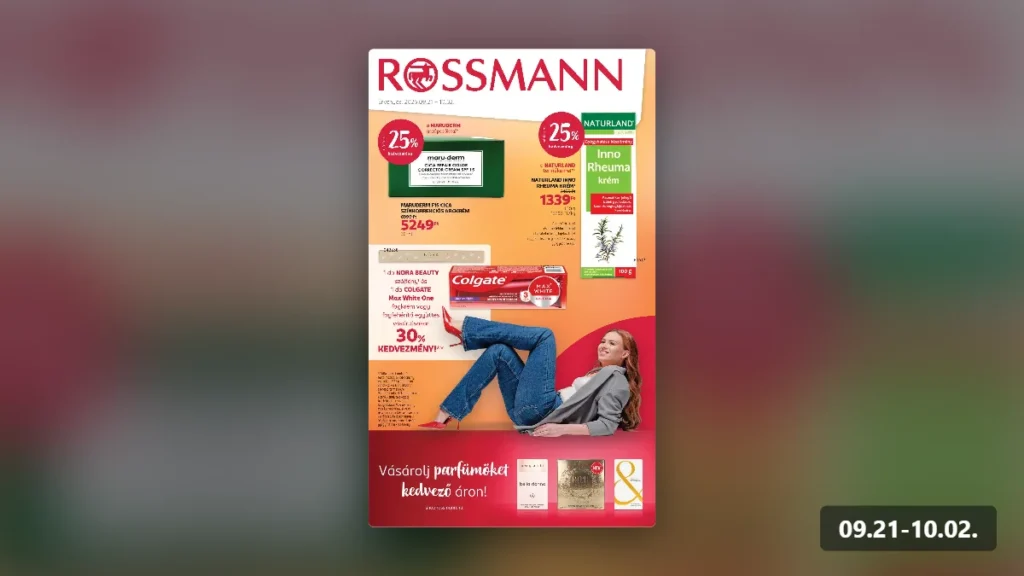 rossmann akciós újság 2026 09 21
