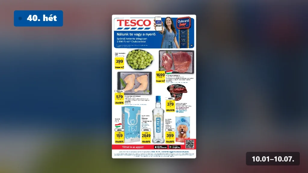 tesco hipermarket akciós újság 2026 40 hét