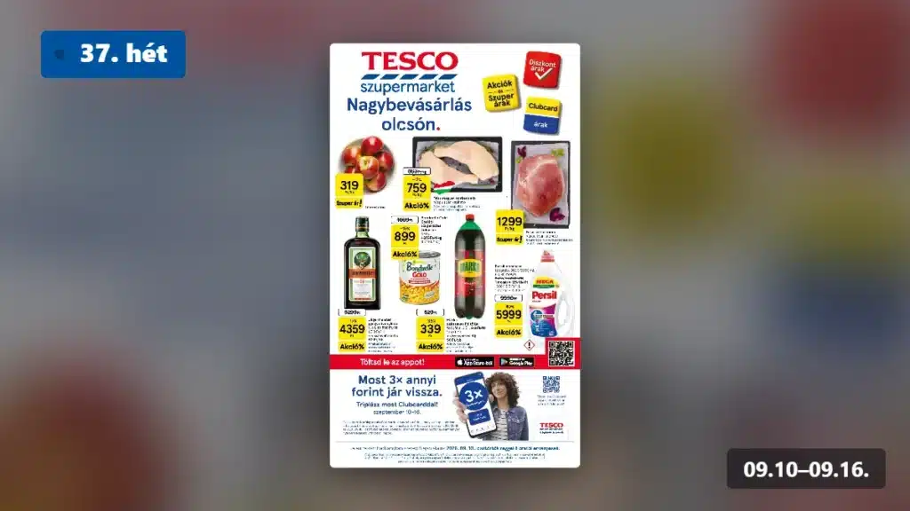 tesco szupermarket akciós újság 2026 37 hét