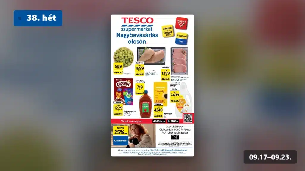 tesco szupermarket akciós újság 2026 38 hét