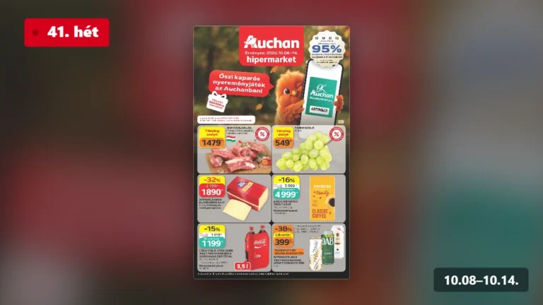 auchan hipermarket akciós újság 2026 41 hét