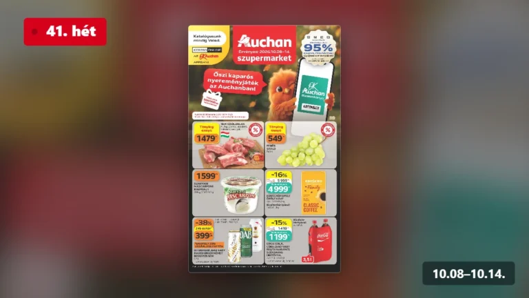 auchan szupermarket akciós újság 2026 41 hét