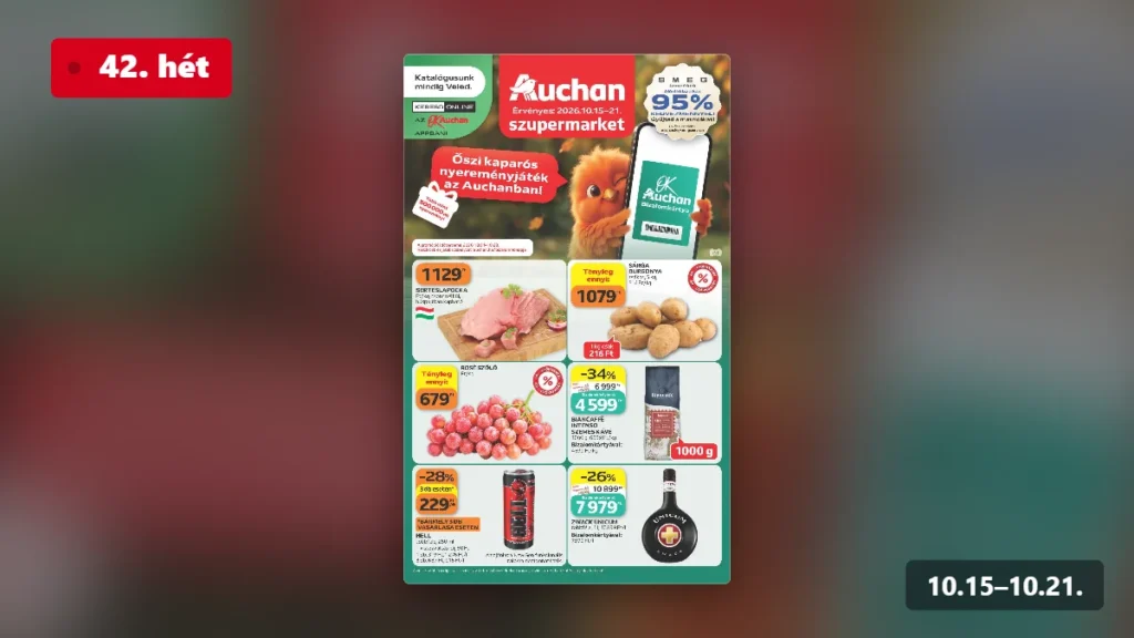 auchan szupermarket akciós újság 2026 42 hét