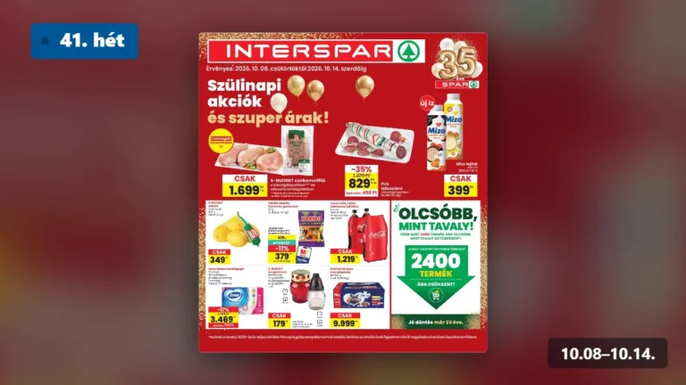 interspar akciós újság 2026 41 hét