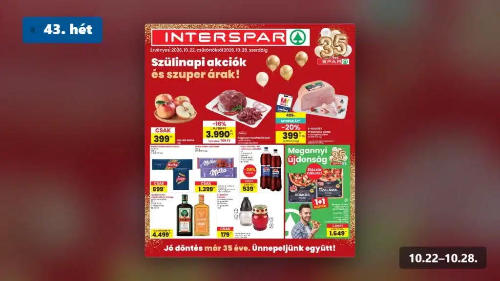 interspar akciós újság 2026 43 hét