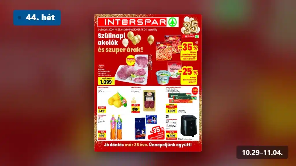 interspar akciós újság 2026 44 hét