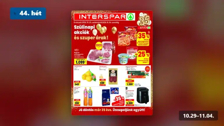 interspar akciós újság 2026 44 hét