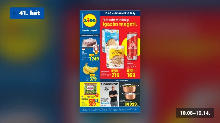 lidl akciós újság 2026 41 hét