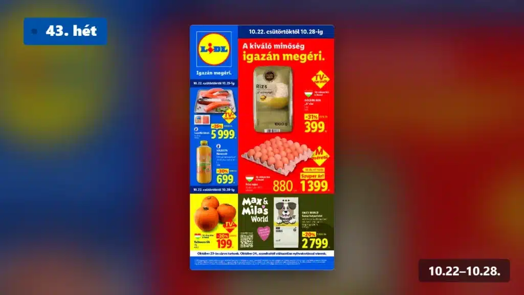 lidl akciós újság 2026 43 hét