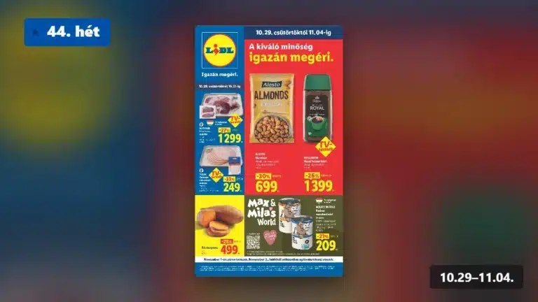 lidl akciós újság 2026 44 hét