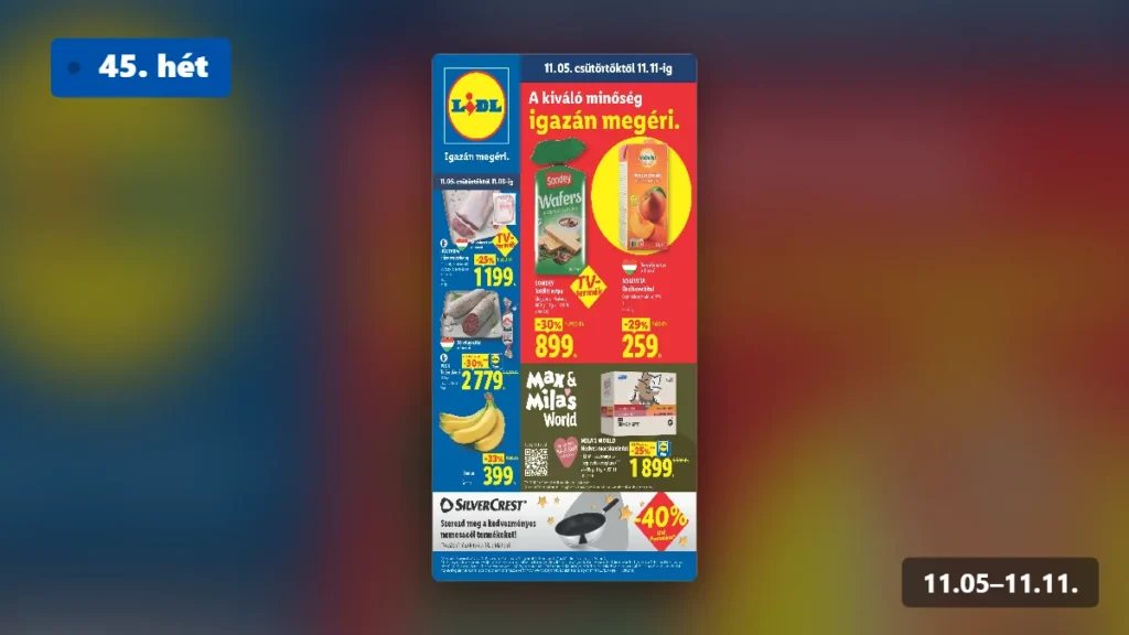 lidl akciós újság 2026 45 hét