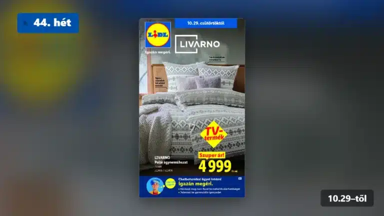 lidl nonfood akciós újság 2026 44 hét
