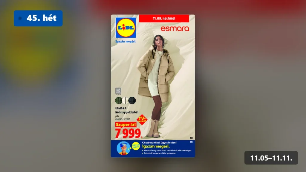 lidl nonfood akciós újság 2026 45 hét