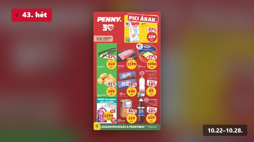 penny akciós újság 2026 43 hét