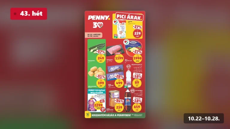 penny akciós újság 2026 43 hét