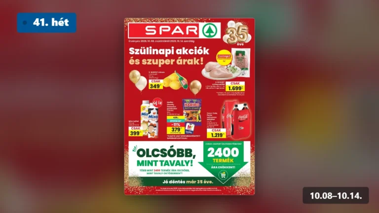spar akciós újság 2026 41 hét