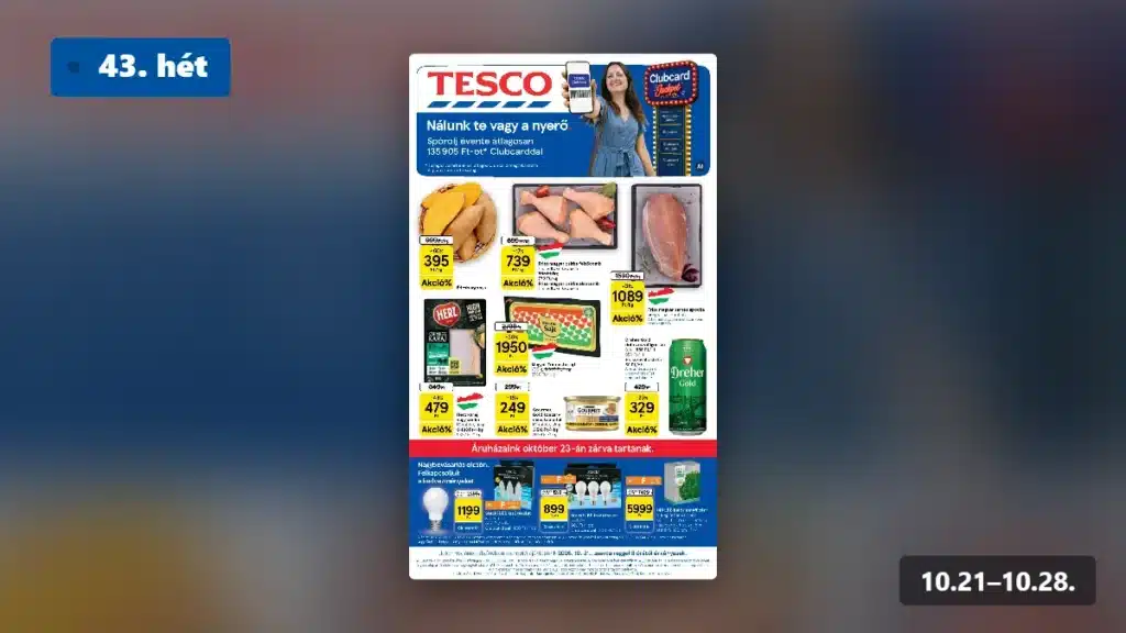 tesco hipermarket akciós újság 2026 43 hét