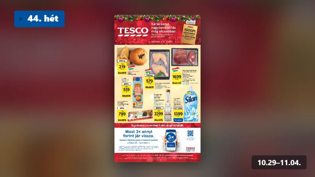 tesco hipermarket akciós újság 2026 44 hét