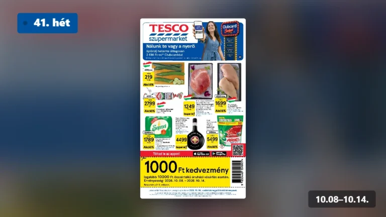 tesco szupermarket akciós újság 2026 41 hét