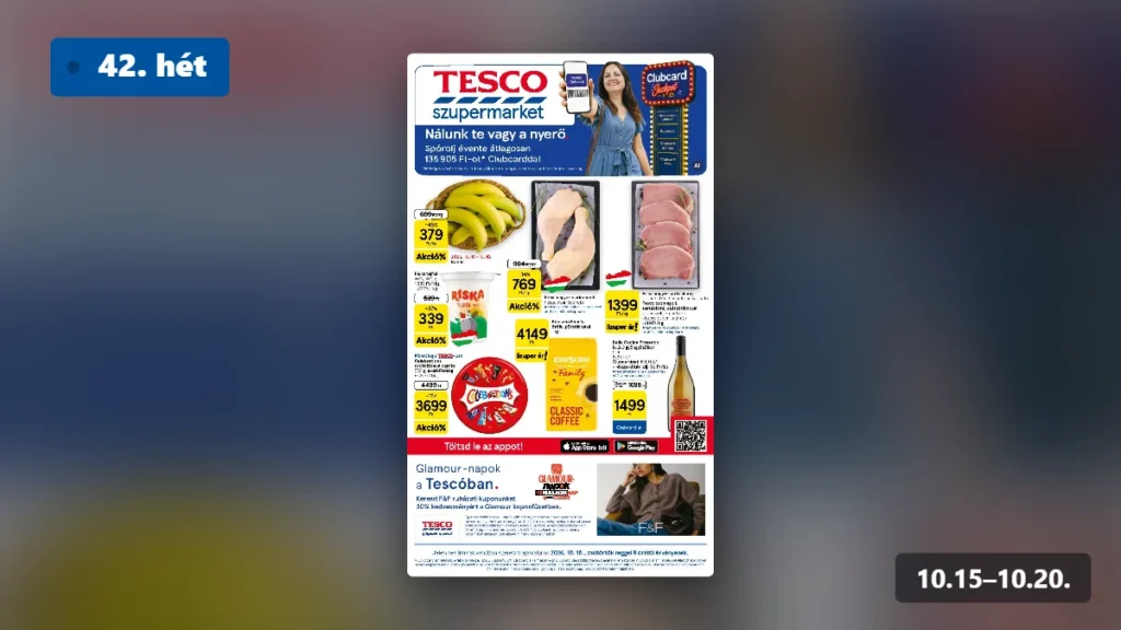 tesco szupermarket akciós újság 2026 42 hét